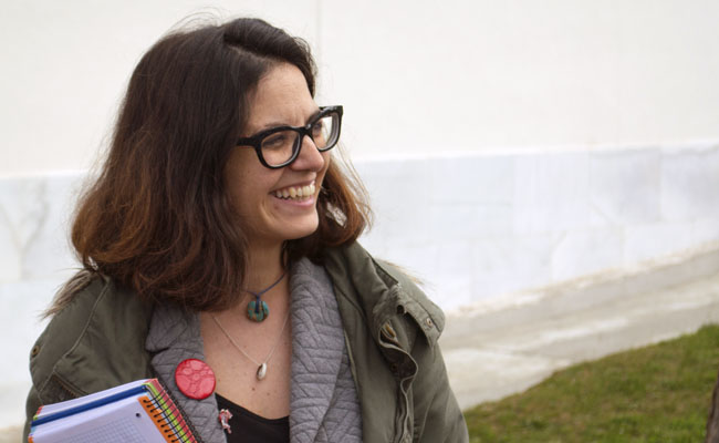 Mnica durante el curso que ha impartido en la UFV